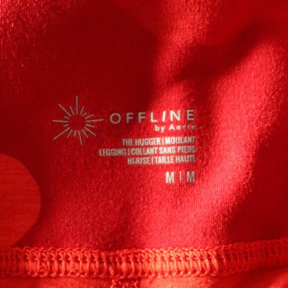 OFFLINE by Aerie The Hugger Women's M Orange High Rise Stretch Pocket Leggings - Picture 10 of 14